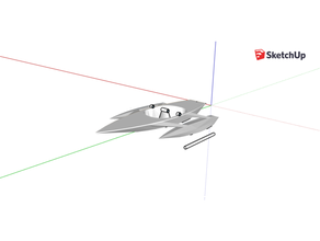 amfibi Uçan göz tekne model 3d print model - Mito3D