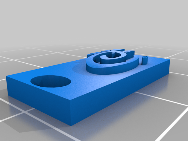 chick-fil-a keytag 3D print model - Mito3D