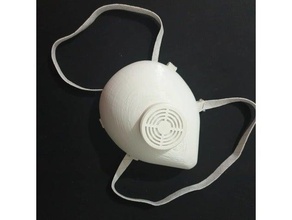 mascherina Filtro Makerbot Digitalisierer Maske 3d print model - Mito3D