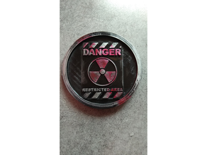 medaillon danger danger 3d print model - Mito3D