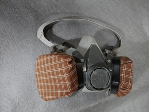3m maschera pre filtro 6200 corona filter respiratore 3d print model - Mito3D