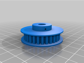 customized parametric timing pulley v4 3d print model - Mito3D