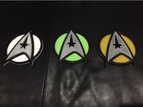 star trek motion picture insignia badge fleet 3d print model - Mito3D