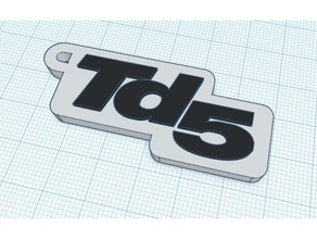 terra Andarilho td5 chaveiro descoberta chave fob Landrover 3d print model - Mito3D