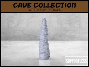 small stalagmite - tabletop scatter terrain cave collection dnd dungeons dragons fantasy game gaming mini miniature rpg 3d print model - Mito3D