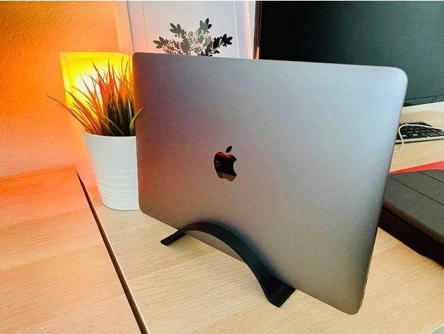 macbook dikey ayakta durmak elma Aksesuarlar binmek dizüstü bilgisayar 3D print model - Mito3D