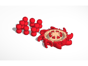 vírus coroa beyblade estourar camada coronavírus 3d print model - Mito3D