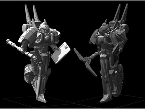 gue'ron'vesa - librarian upgrade kit space marine tau warhammer 40k 3d print model - Mito3D