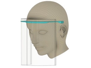 3d printed face mask light covid covid-19 covid19 3d print model - Mito3D