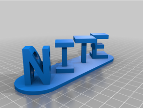 notte personalizzato 3d print model - Mito3D