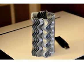 vaso 148 recipiente lápis suporte espiral 3d print model - Mito3D