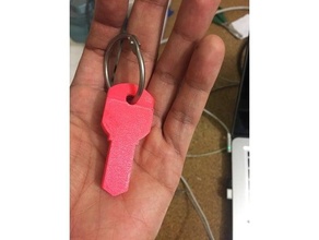 key chain urgent adhésif clé porte clés 3d print model - Mito3D