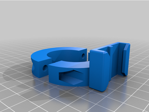 customized gopro tube clamp standard buckle mounts 3d print model - Mito3D