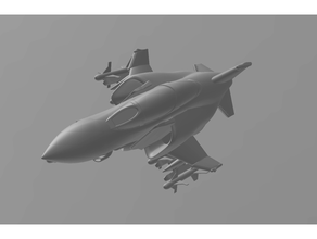 f 4 chibi Armi combattente Jet fantasma Vietnam guerra 3d print model - Mito3D