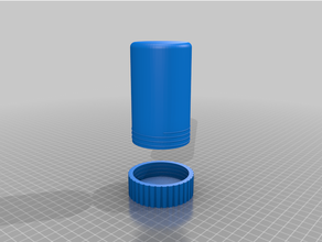 bottle cap v63 bottle bottle cap pill pill container 3d print model - Mito3D