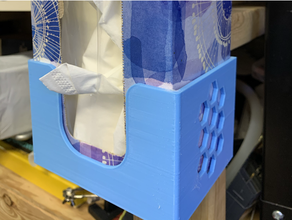 kleenex tejido caja pared montar soporte 3d print model - Mito3D
