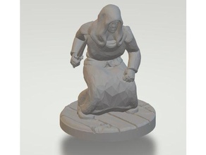 cultistes culte dague dnd mini miniature Humain homme rpg Personnel table jeu Townsfolke 3d print model - Mito3D