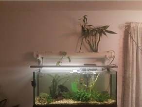 luz suporte aquaponia peixe tanque 3d print model - Mito3D