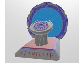 multi-material stargate sg-1 ring dialing device 3d print model - Mito3D