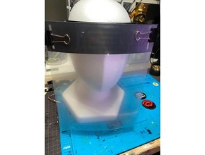 simple face shield base 3d print model - Mito3D