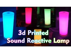 3d impresso som reativo luminária arduino abajur luz iluminação música Visualizar neopixel rgb vue metro 3d print model - Mito3D