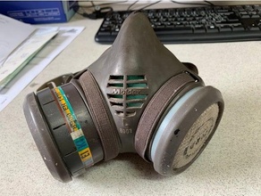 filtre Kulp destek Moldex yarım maske 8000 dizi Makerbot gaz maskesi 3d print model - Mito3D