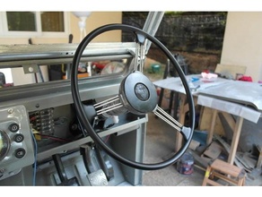 land rover series banjo steering wheel repair sections landrover ii 1 steeringwheel 3d print model - Mito3D