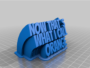 orange customized 3d print model - Mito3D