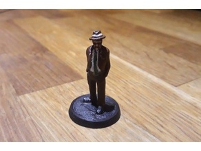 private investigator detective journalist cthulhu dnd miniature rpg 3d print model - Mito3D