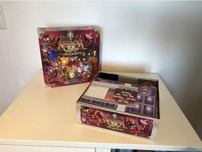 Arcádia busca caixa inserir organizador mangas cartas jogo tabuleiro acessórios inserções 3d print model - Mito3D