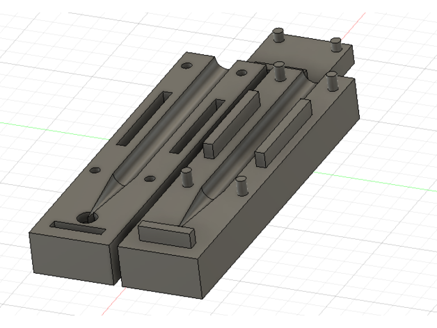 moule GIS cera derramar reciclando caixa lápis mofo cartão giz faça reciclar 3D print model - Mito3D