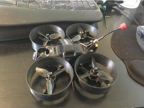antenna mount fpv holybro kopis cinewhoop drone 3d print model - Mito3D