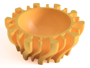 coroa tigela covid espiral vaso modo 3d print model - Mito3D