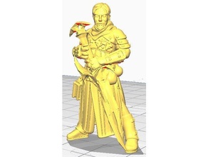 dual wielder witcher watching revised 28mm dnd 5e wield longsword 3d print model - Mito3D