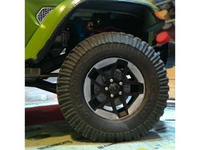 19 jl jeep azione cerchio ruota assiale 3d print model - Mito3D