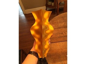 líquido ouro vaso arte artilharia sidewinder esmagado bonita escultura x1 espiralizado modo 3d print model - Mito3D