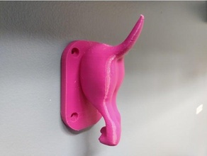 dog wall hook 3d print model - Mito3D