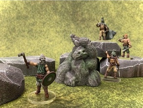 trollstone 28mm 30mm 32mm âge empires jeux société dnd miniature donjons dragons fantaisie givre Jeu Jeux jeu miniatures monstre Mordheim mythe mythologie norrois 3d print model - Mito3D