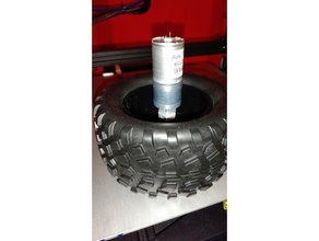 1 10 rc wheel hub adapter hex 12mm geared motor 4mm shaft 110 car 3d print model - Mito3D