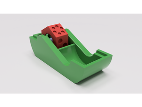 captive roller dice 3d print model - Mito3D