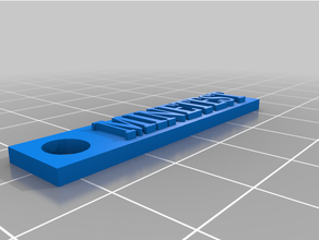 mío etiqueta llave 3d print model - Mito3D