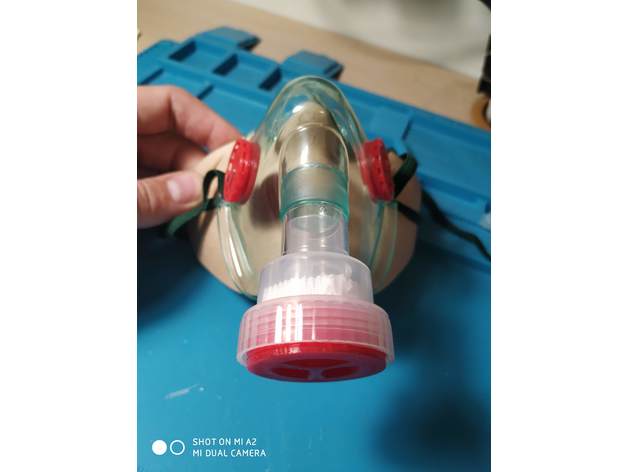 virar ventilação mascarar filtração coronavírus covid 19 poeira filtro 3D print model - Mito3D