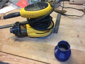 dewalt sander vacuum hose adapter 3d print model - Mito3D