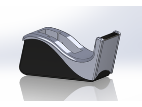 tape dispenser desk scotch 3d print model - Mito3D