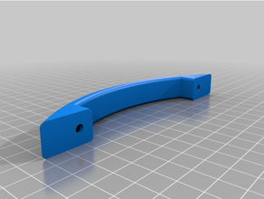 customized drawer handle cabinet handhandle attempt 2le 3d print model - Mito3D