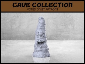 stalagmite mimic - tabletop scatter terrain beast cave collection dnd dungeons dragons fantasy game gaming mini miniature monster rock rpg 3d print model - Mito3D
