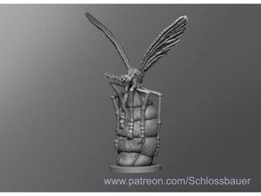 hinchado mosquito dnd mazmorras dragones mesa 3d print model - Mito3D