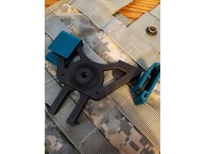 matrix molle modular holster clip lock airsoft 3d print model - Mito3D