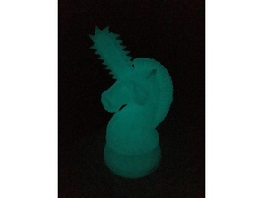 chainsaw unicorn chess piece 3d print model - Mito3D