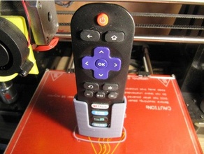 tcl roku remote holder v2 fit 3d print model - Mito3D